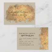 グリッタースターモダンスパークル美しいアーティストヘアサール 名刺 (正面/裏面)