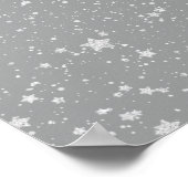 グリッタースター4 – シルバー ポスター (角)