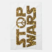 グリッターストップ戦争 キッチンタオル (縦)