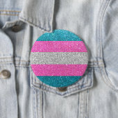 グリッターストライプ国旗LGBTQ同性愛者トランスゲイプライド 缶バッジ (インサイチュ)