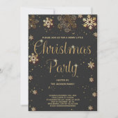 グリッタースノークリスマス招待状 招待状 (正面)