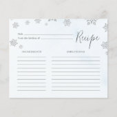 グリッタースノーフレークスウィンターブライダルシャワーレシピ (正面)