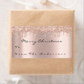 グリッタースパークバラスノーホリデーズクリスマスシーズン ラベル (インサイチュ)