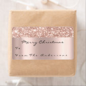 グリッタースパークバラ金ゴールドホリデーズクリスマスシーズン ラベル (インサイチュ)