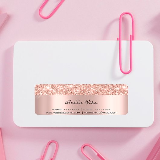 グリッタースパークバラ金ゴールドRSVPブライダルスウィート16th Eve ラベル