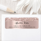 グリッタースパークバラ金ゴールドRSVPブライダル結婚の ラベル (インサイチュ)