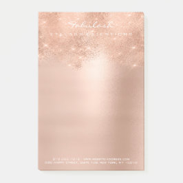 グリッタースパークリピンクローズ金ゴールドパウダーホワイトグラム ポストイット