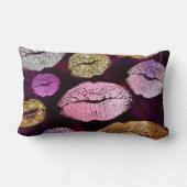 グリッタースパークリーキスリップ美しいメイクアップトレンディー ランバークッション (裏面)