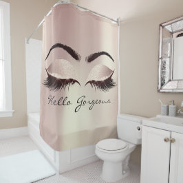 グリッタースパークリーハローゴスピガーリーックアイズ シャワーカーテン
