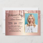 グリッタースパークリーバラ金ゴールド退職パーティー 招待状 (正面)