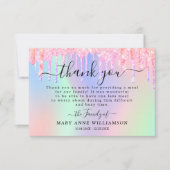 グリッタースパークリー葬儀食品サンキューカード サンキューカード (正面)