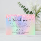 グリッタースパークリー葬儀食品サンキューカード サンキューカード (スタンド正面)