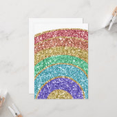 グリッタースパークル金ゴールド虹 カード (正面/裏面インサイチュ)