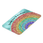 グリッタースパークル金ゴールド虹 マグネット (左側)