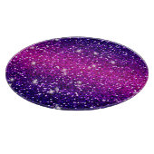 グリッタースパープルピンクのテクスチャ カッティングボード (角)
