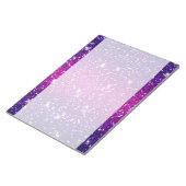 グリッタースパープルピンクのテクスチャ ノートパッド (アングル)