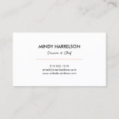 グリッタースプーンウィスクヘラベーカリーケータリングブラック 名刺 (裏面)