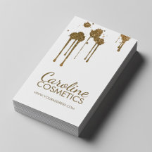 グリッタースポット美容師シンプルホワイトカード