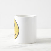 グリッタースマイル顔 コーヒーマグカップ (中央)