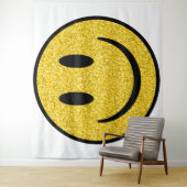 グリッタースマイル顔 タペストリー (インサイチュ)