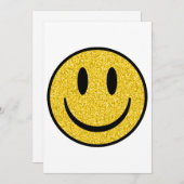 グリッタースマイル顔 招待状 (正面/裏面)