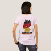 グリッターズドイツ国旗ときらめき Tシャツ (裏面フル)