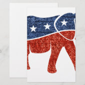 グリッターゾウ 便箋 (正面/裏面)