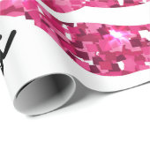 グリッタータイポグラフィプリント（唇パターン） ラッピングペーパー (ロールコーナー)