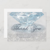 グリッターダイヤモンドジェムストーンジュエリーデザイ感謝していナーU ポストカード (正面/裏面)