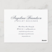 グリッターダイヤモンドジェムストーンジュエリーデザイ感謝していナーU ポストカード (裏面)