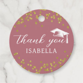 グリッターダスト紙吹雪卒業ありがとう フェイバータグ