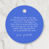 グリッターダスト紙吹雪卒業ありがとう フェイバータグ (裏面)