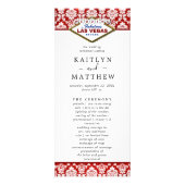 グリッターダマスクラスベガス結婚式 プログラム (正面)