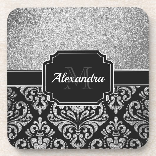 グリッターダマスク コースター (正面)