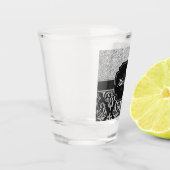 グリッターダマスク ショットグラス (左)