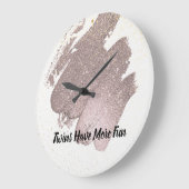 グリッターツインのおもしろい ラージ壁時計 (傾斜)