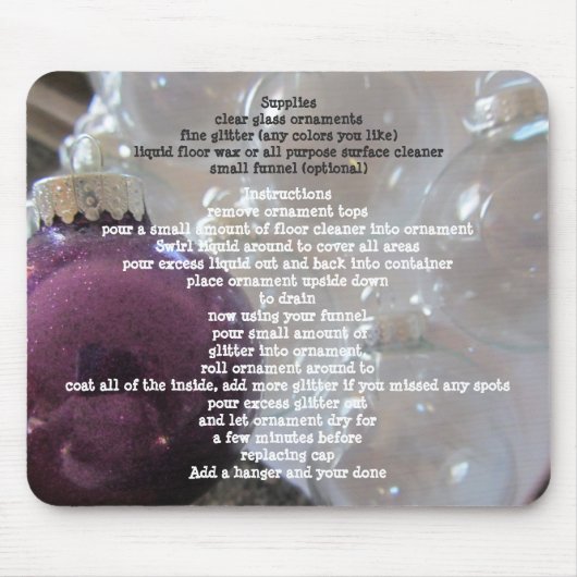 グリッターツリーの装飾 マウスパッド (正面)