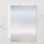 グリッターティアラ、コクテール、シルバースウィート16パーティー 招待状 (裏面)