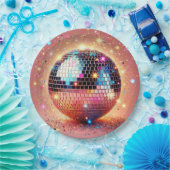 グリッターディスコ紙プレート! ペーパープレート (パーティー)