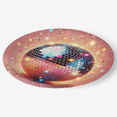 グリッターディスコ紙プレート! ペーパープレート (アングル)