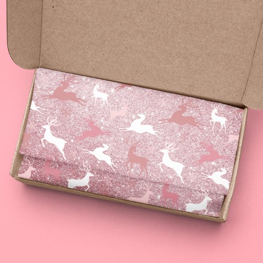 グリッタートナカイのクリスマスパターン 薄葉紙