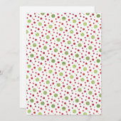 グリッタードットインクリスマスレッドアンドグリーングリッター シーズンカード (正面/裏面)