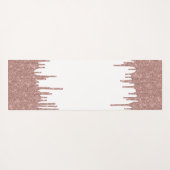 グリッタードライエレガントプバラ金ゴールドモノグラムスクリプト ヨガマット (裏面(横))