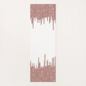 グリッタードライエレガントプバラ金ゴールドモノグラムスクリプト ヨガマット (裏面)