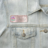 グリッタードライブ、バラ金ゴールドマカロン 名札 (インサイチュ)