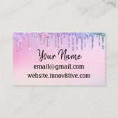 グリッタードリップインノフ8ポジティブPosh名刺 名刺 (裏面)