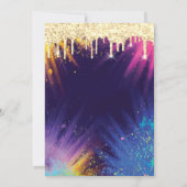 グリッタードリップスウォーターカラースプラッシュキンセアニラ 招待状 (裏面)