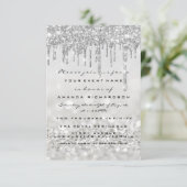 グリッタードリップスシルバーグレーブライダルスウィート16th 招待状 (スタンド正面)