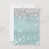 グリッタードリップスシルバースモークブライダルスウィート16th 招待状 (裏面)