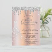 グリッタードリップスシルバーダイヤモンドドレスキンセアニラ 招待状 (スタンド正面)